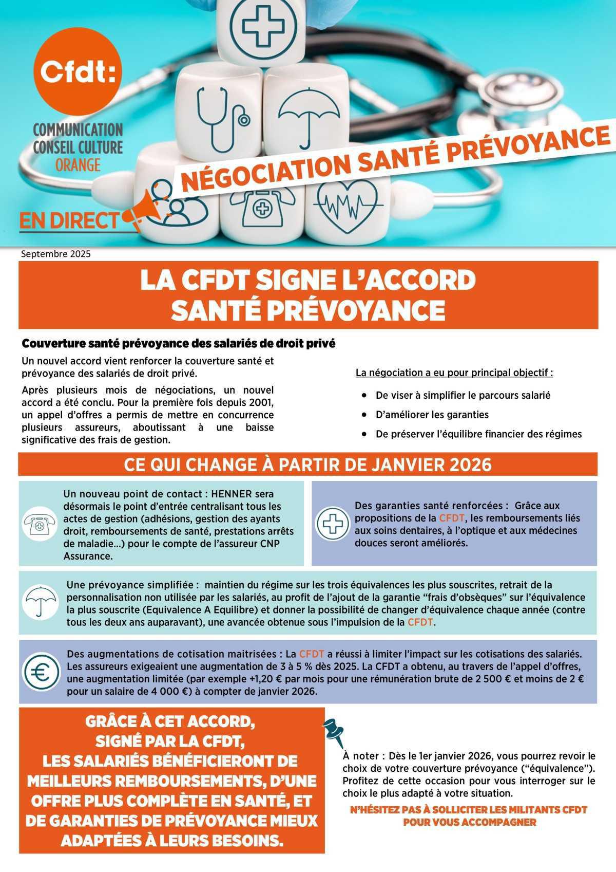NÉGOCIATION SANTÉ PRÉVOYANCE