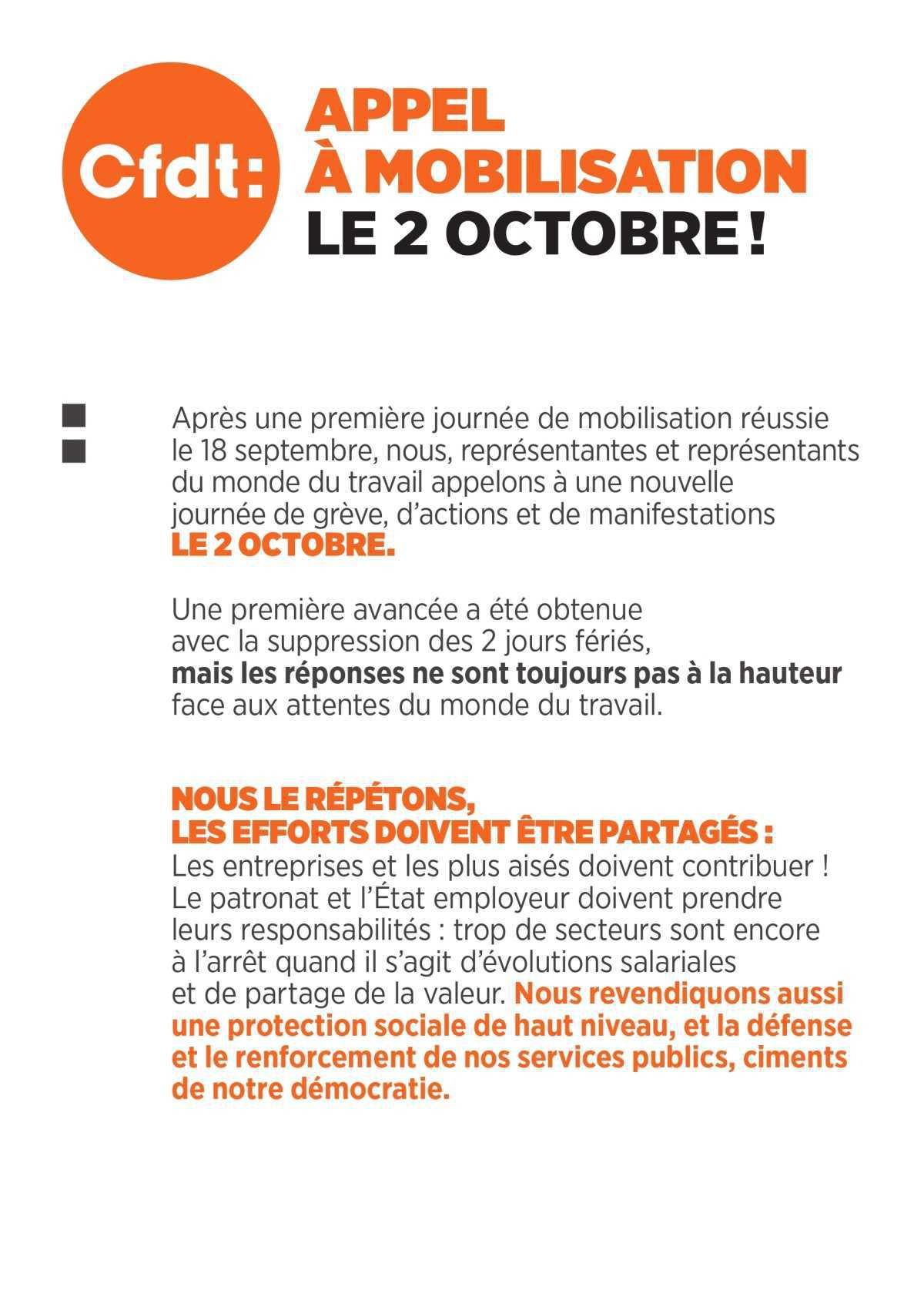 TOUJOURS MOBILISÉ – ES Jeudi 02 Octobre 2025