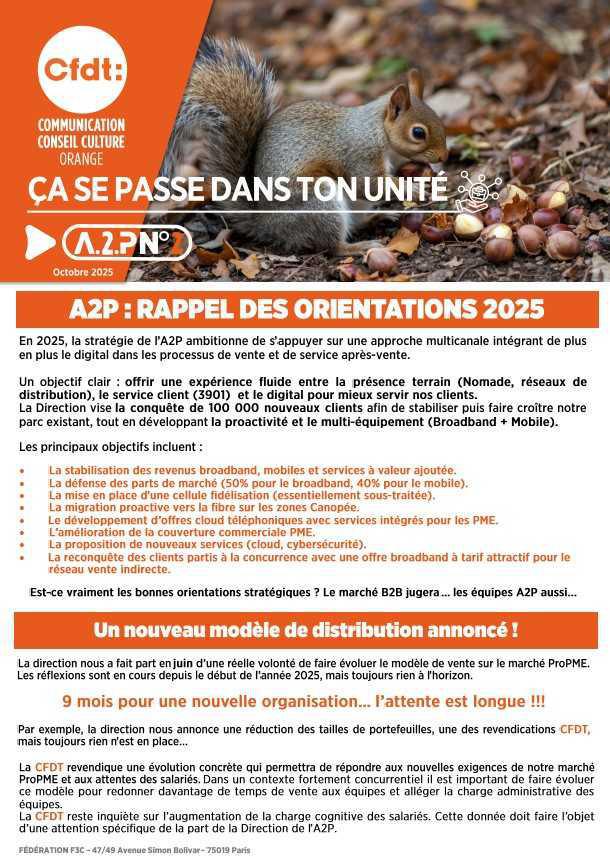 A2P N°2 - Ça se passe dans ton unité - Oct. 2025