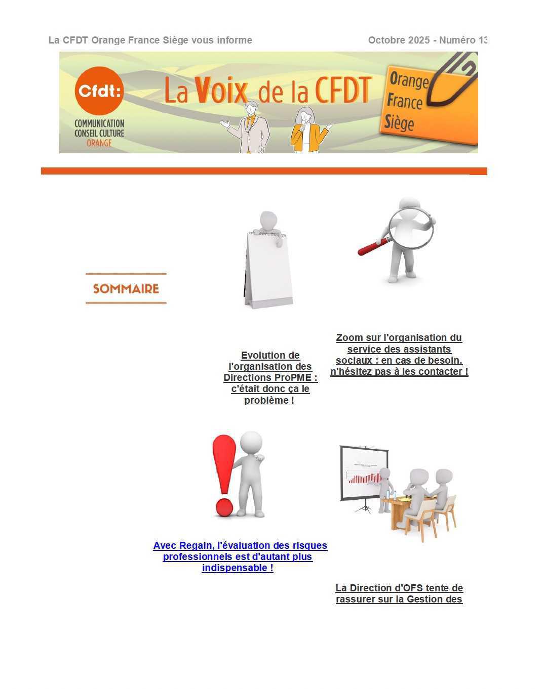 La voix de la CFDT OFS N°13 (octobre 2025)