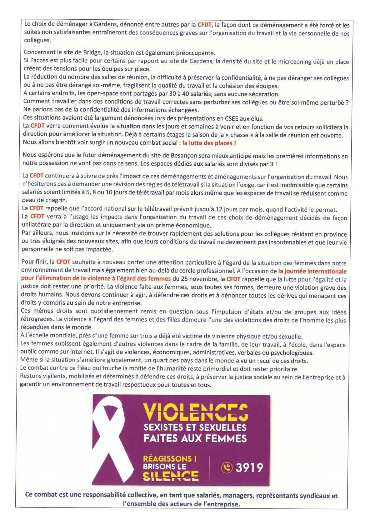 Fil d'actu du CSEE OW - Novembre 2025