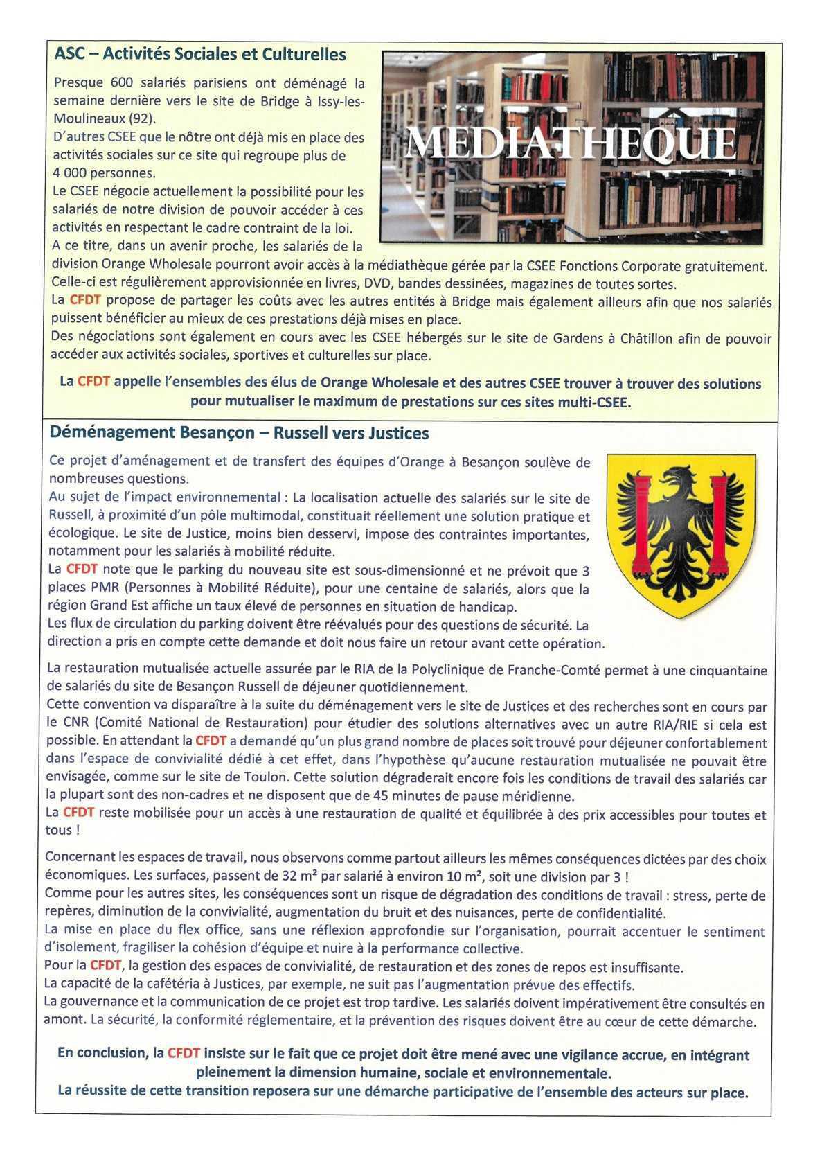 Fil d'actu du CSEE OW - Novembre 2025