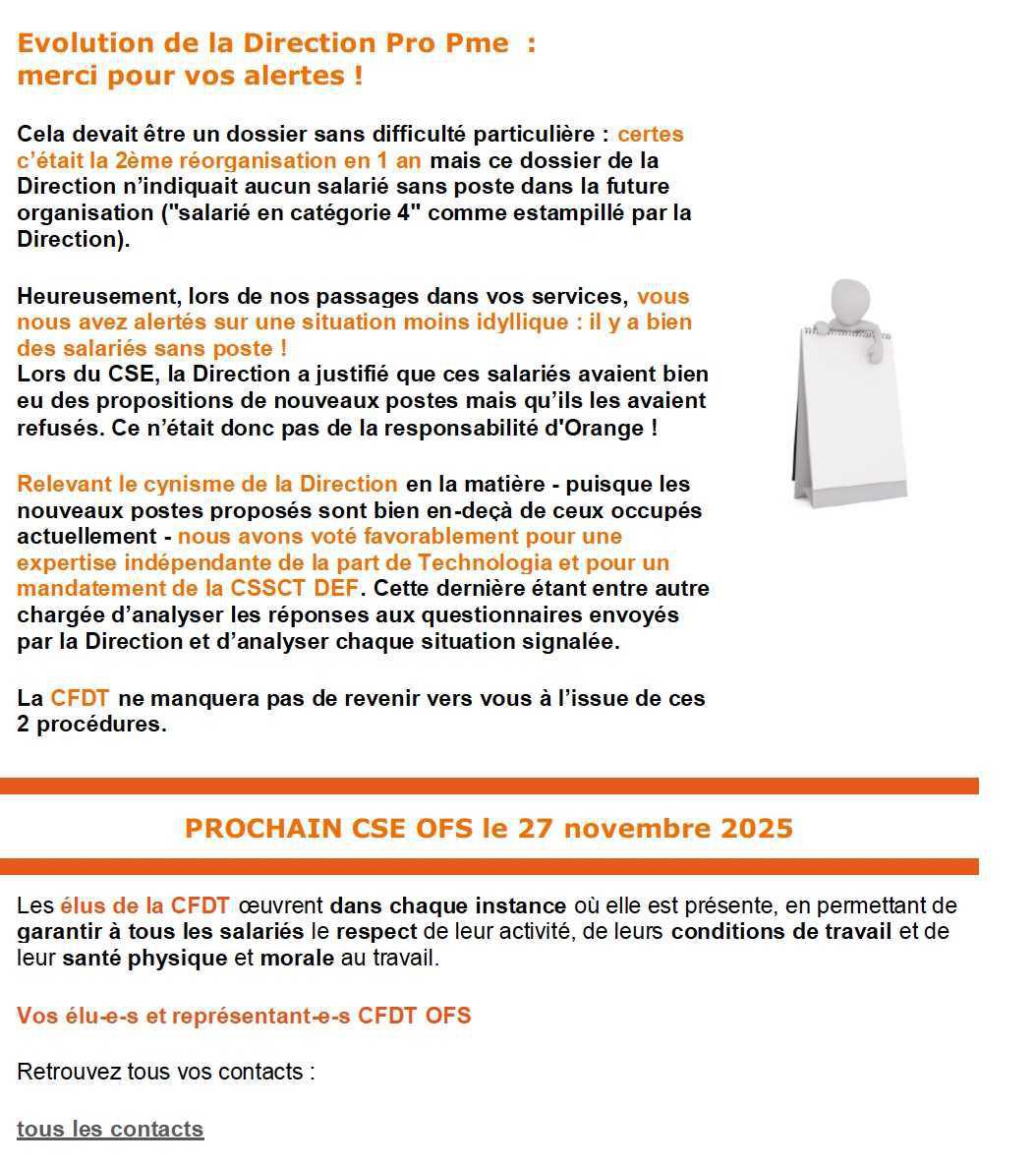 La voix de la CFDT OFS N°14 (novembre 2025)