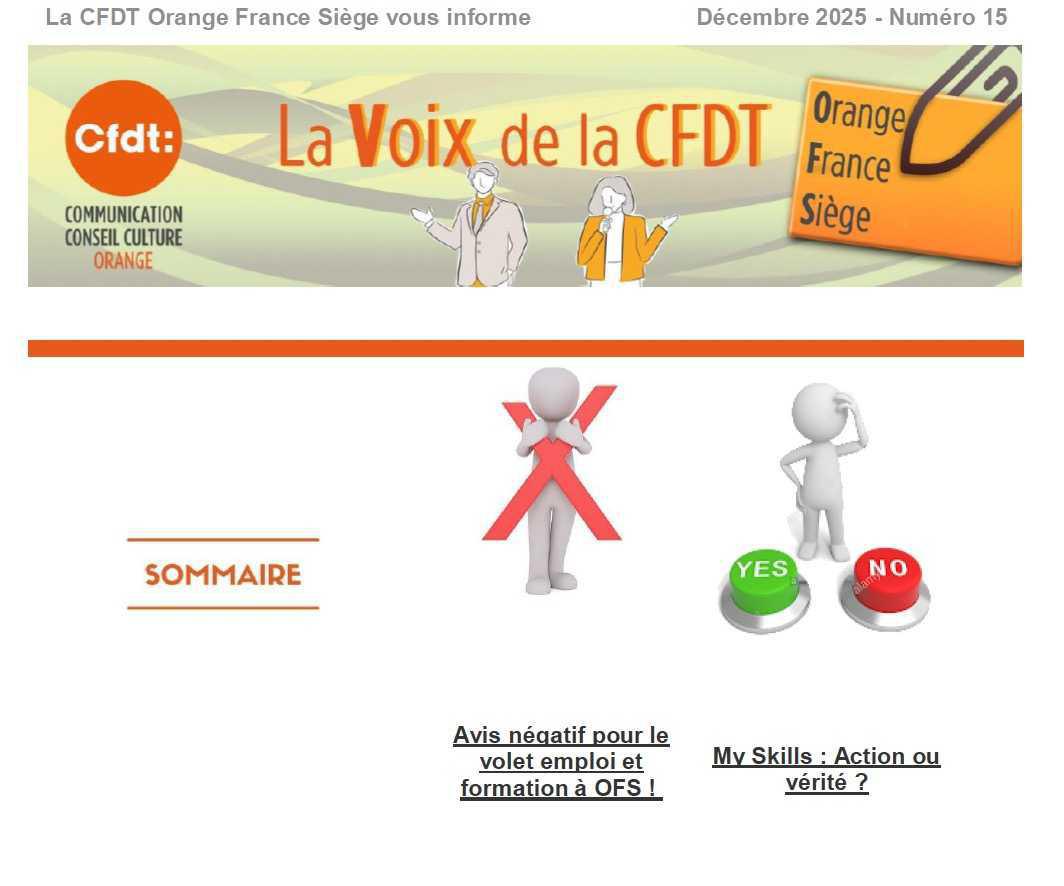 La voix de la CFDT OFS N°15 (décembre 2025)