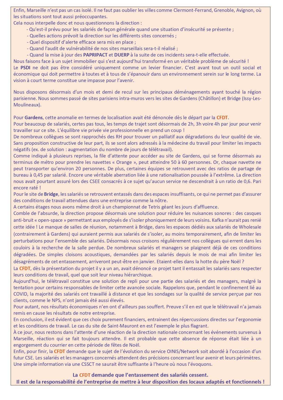 Fil d'actu du CSEE OW - Décembre 2025