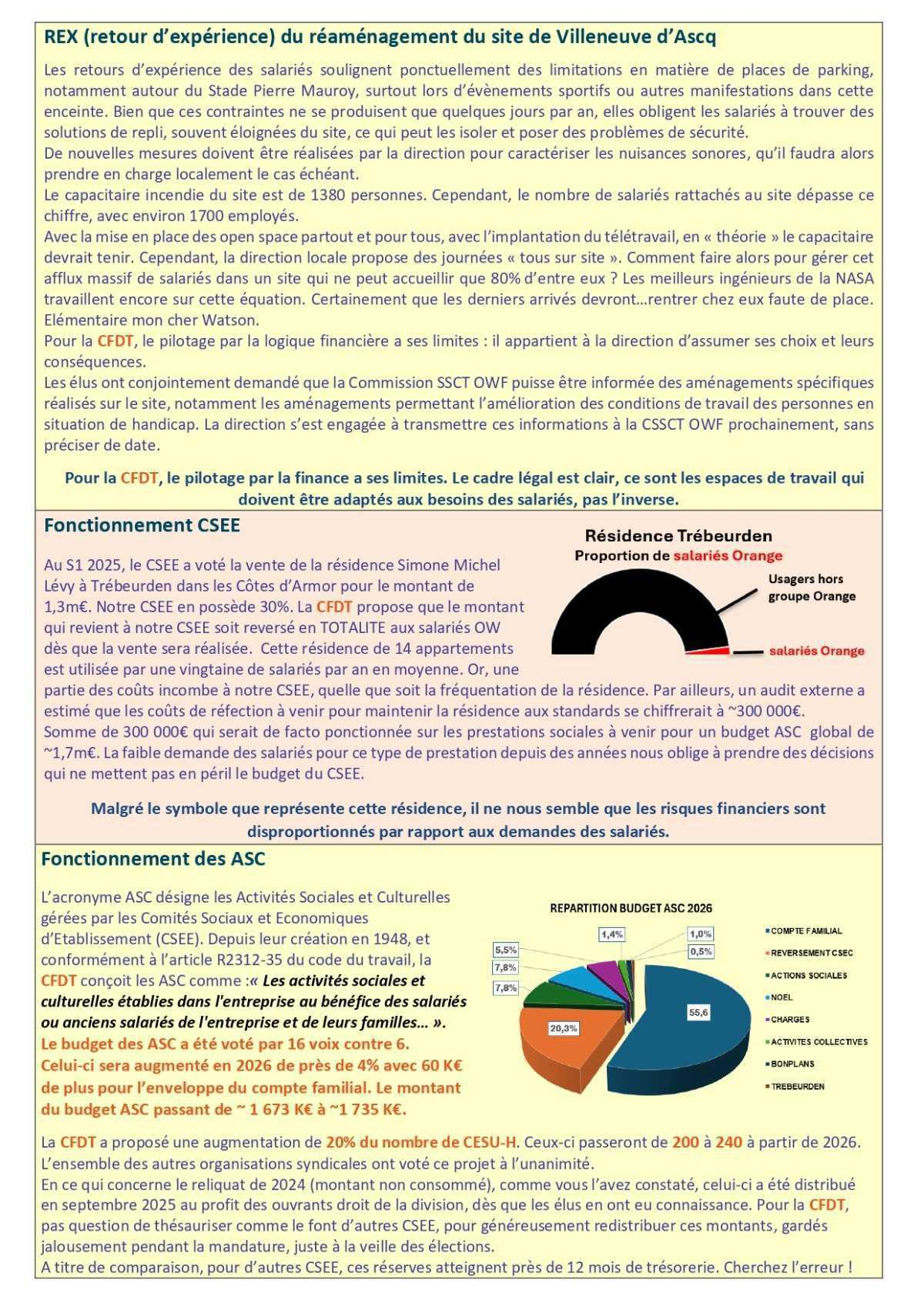 Fil d'actu du CSEE OW - Décembre 2025