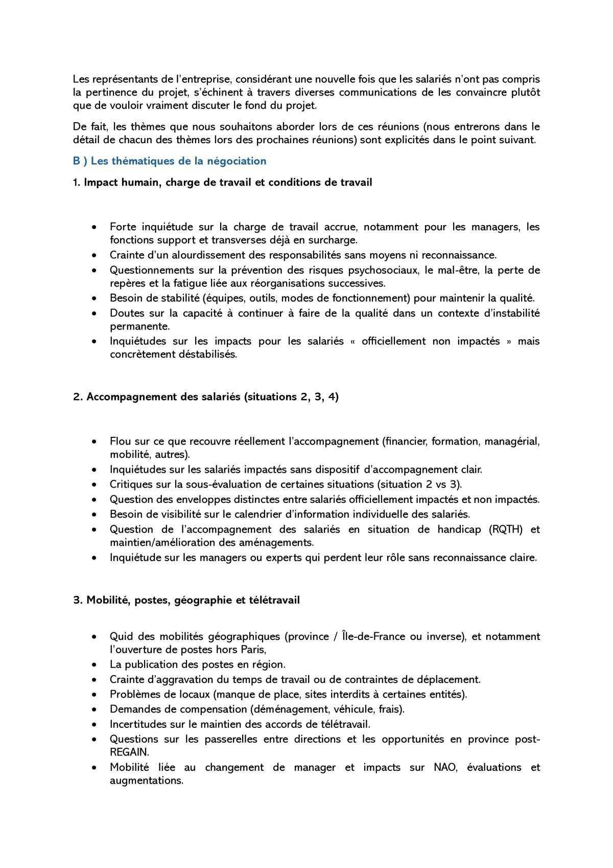 NÉGOCIATION REGAIN OFS