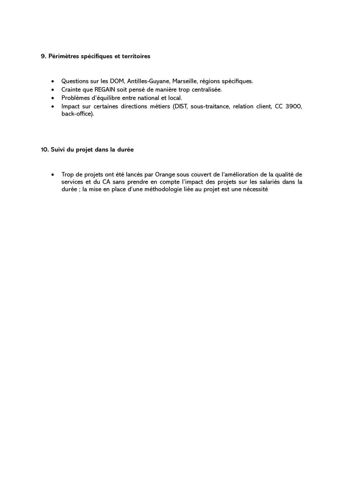 NÉGOCIATION REGAIN OFS