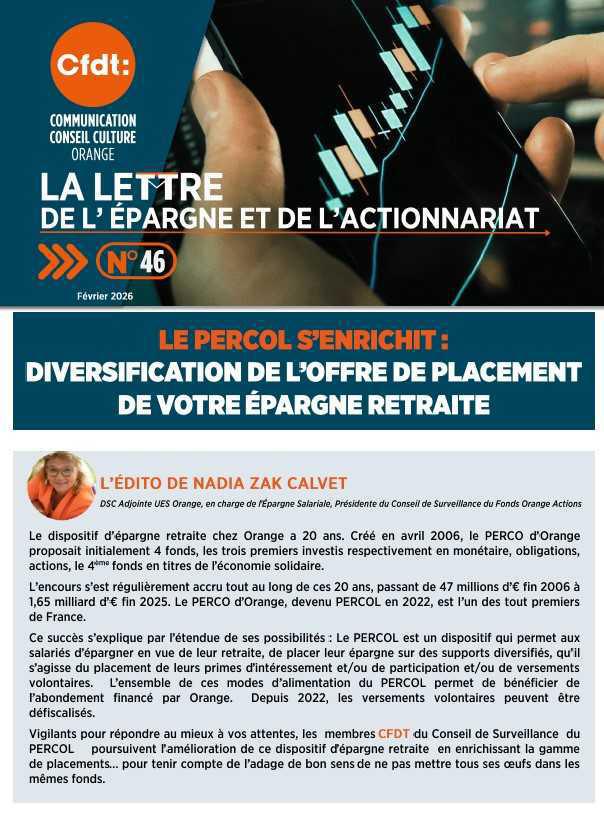 LA LETTRE DE L'EPARGNE N°46