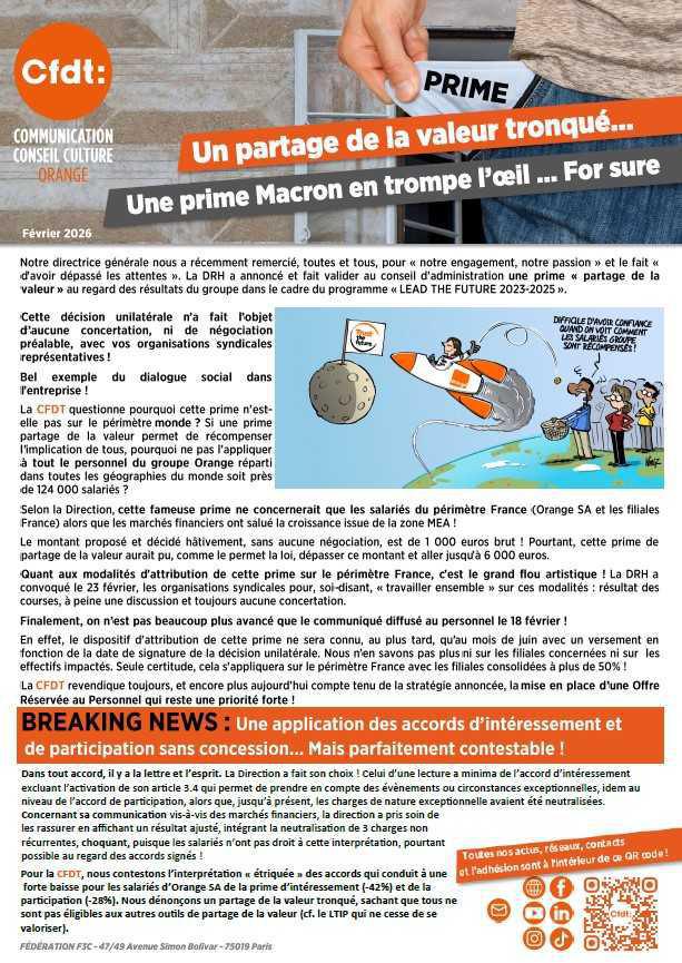 Un partage de la valeur tronquée... une prime Macron en trompe l'oeil... For sure