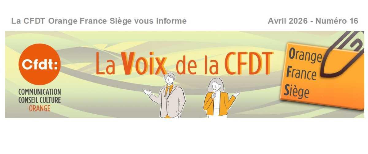 La voix de la CFDT OFS N°16 (avril 2026)