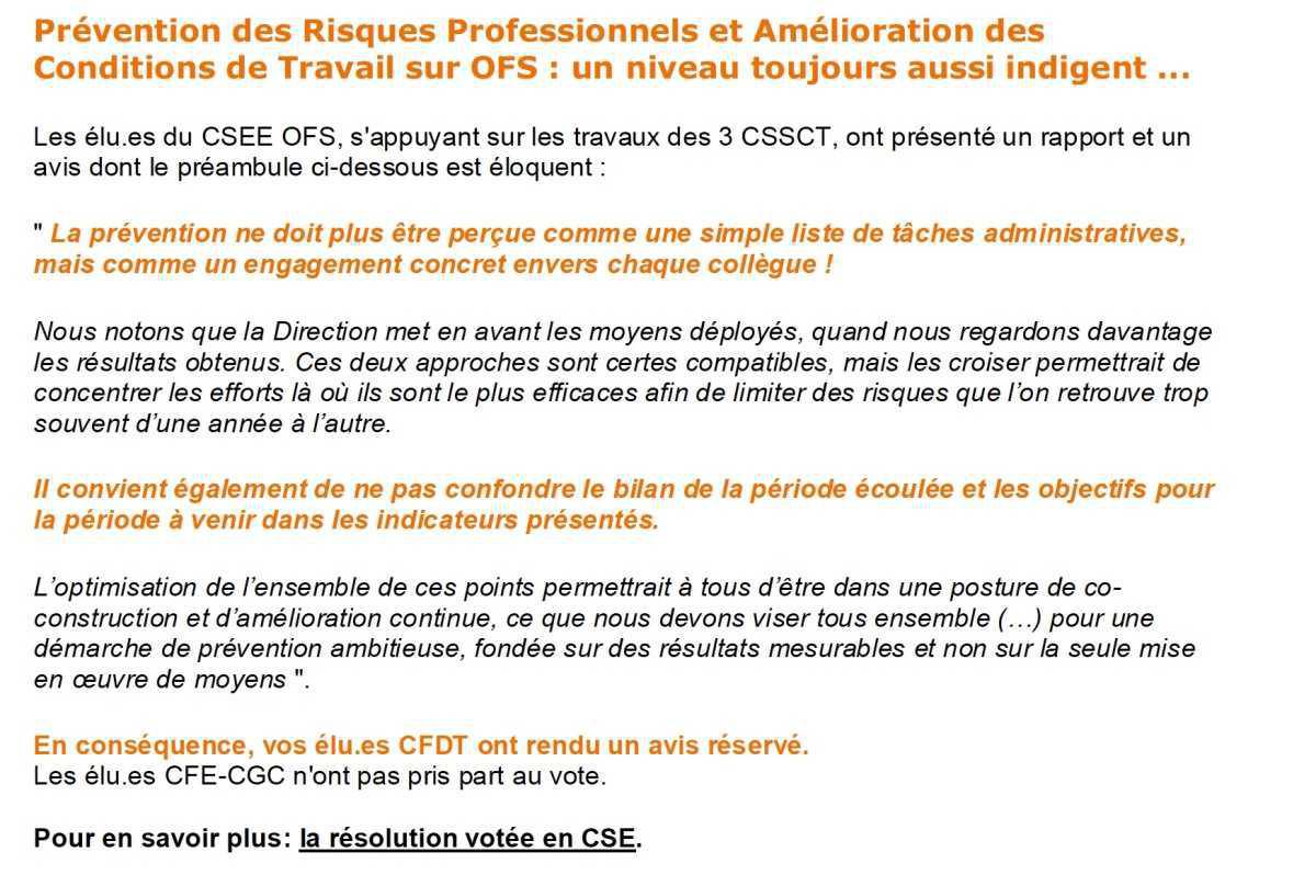 La voix de la CFDT OFS N°16 (avril 2026)