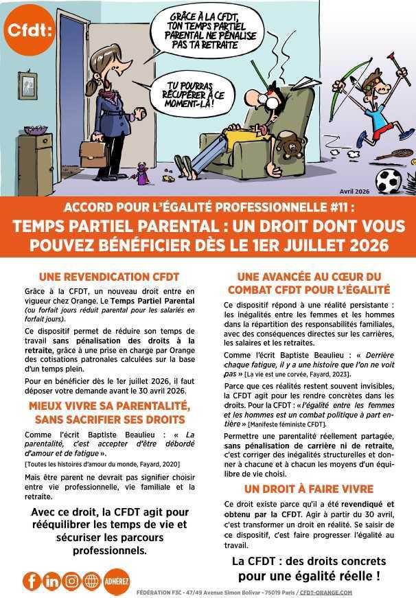 ACCORD POUR L’ÉGALITÉ PROFESSIONNELLE #11 :