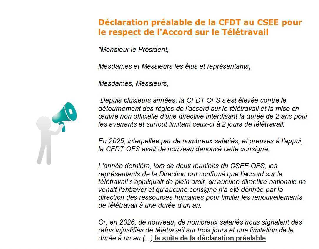 La voix de la CFDT OFS N°18 (juin 2026)