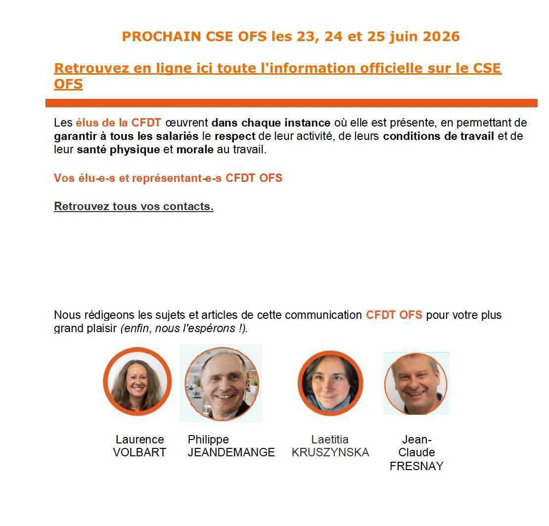 La voix de la CFDT OFS N°18 (juin 2026)