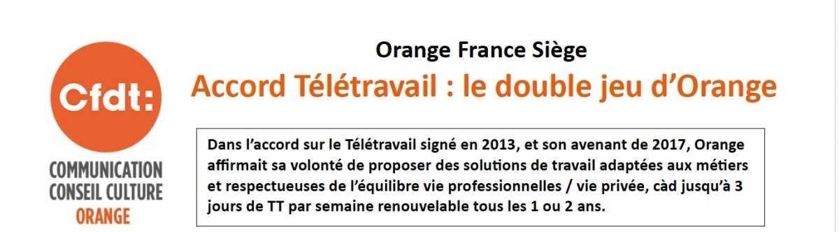 Accord Télétravail à OFS: le double jeu d'Orange (Juin 2026)