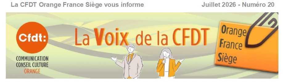La voix de la CFDT OFS N°20 (juillet 2026)
