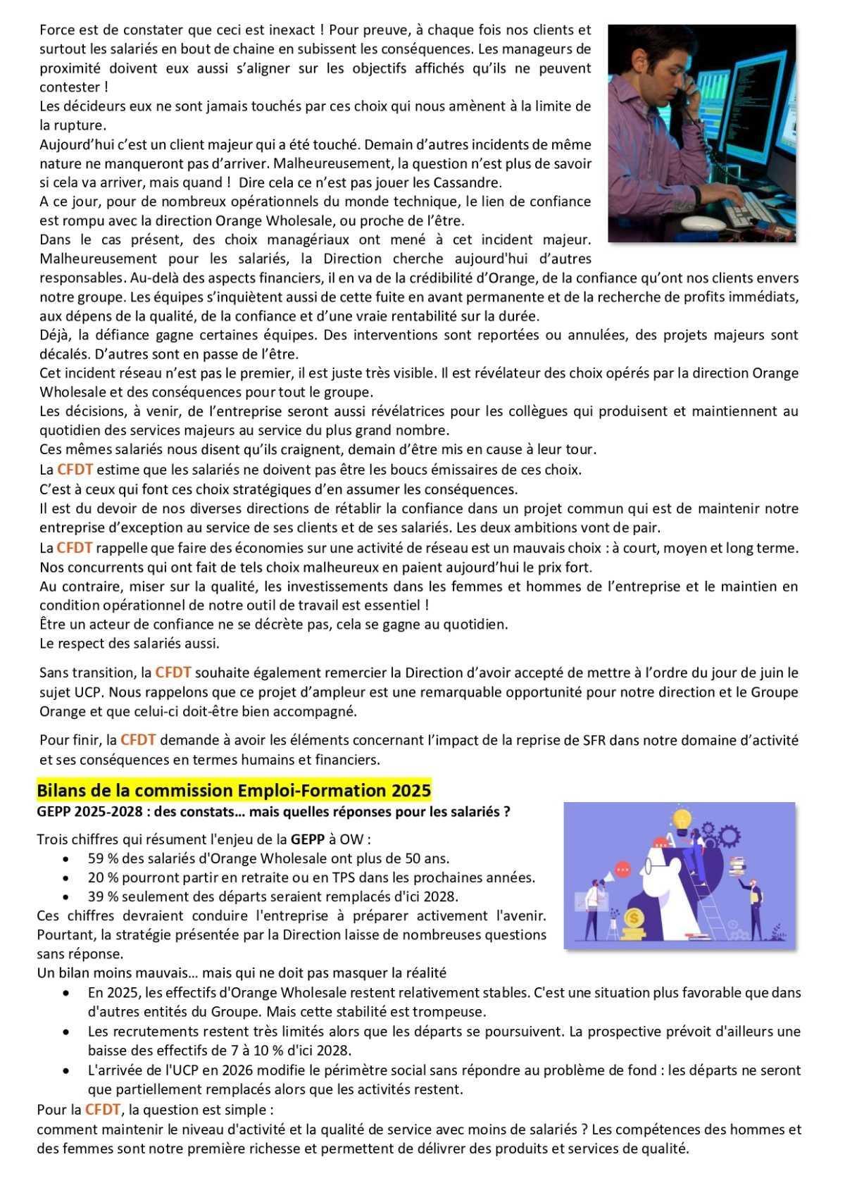 Fil d'actu du CSEE OW - Juin 2026