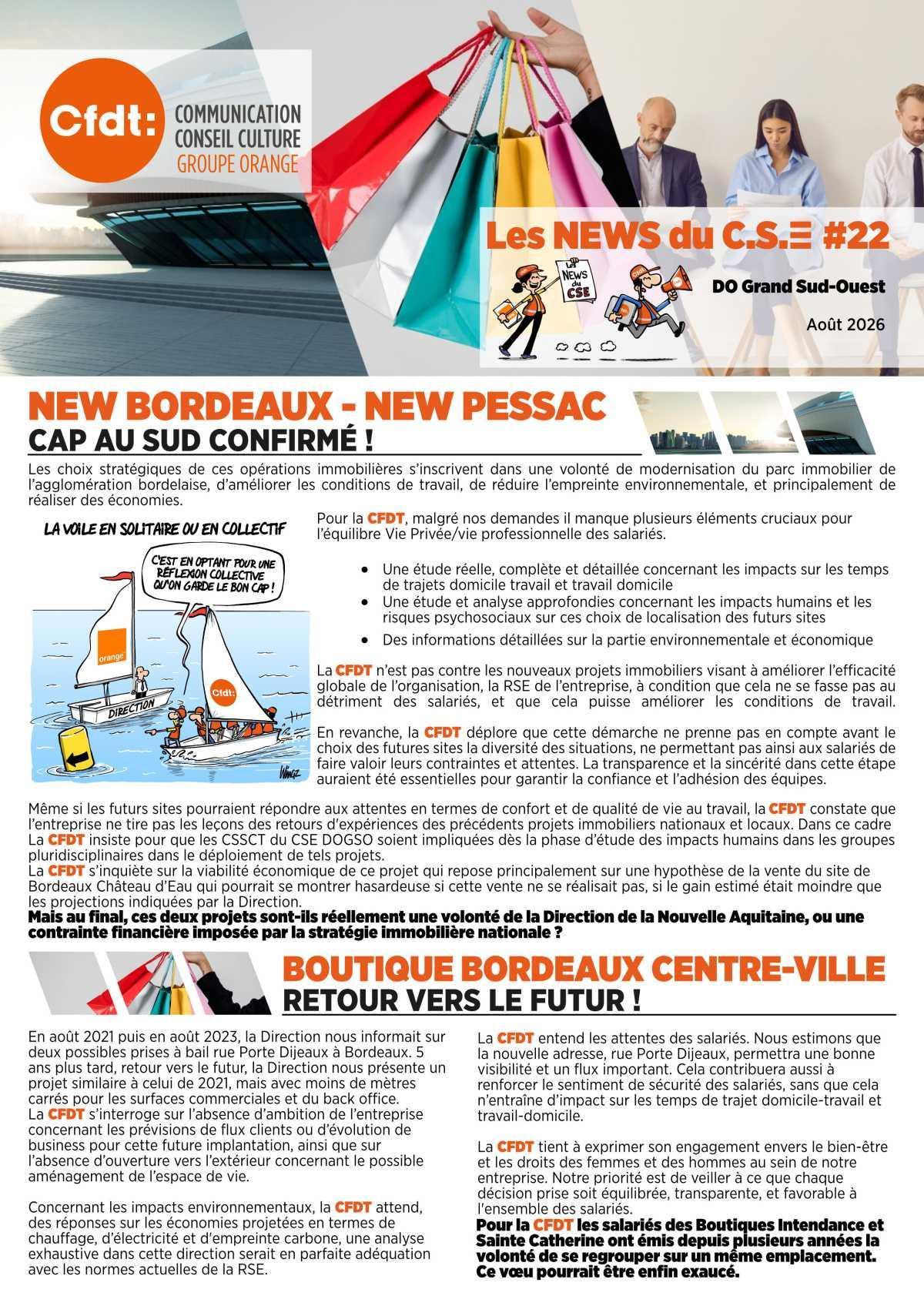 LES NEWS DU CSE DOGSO 22
