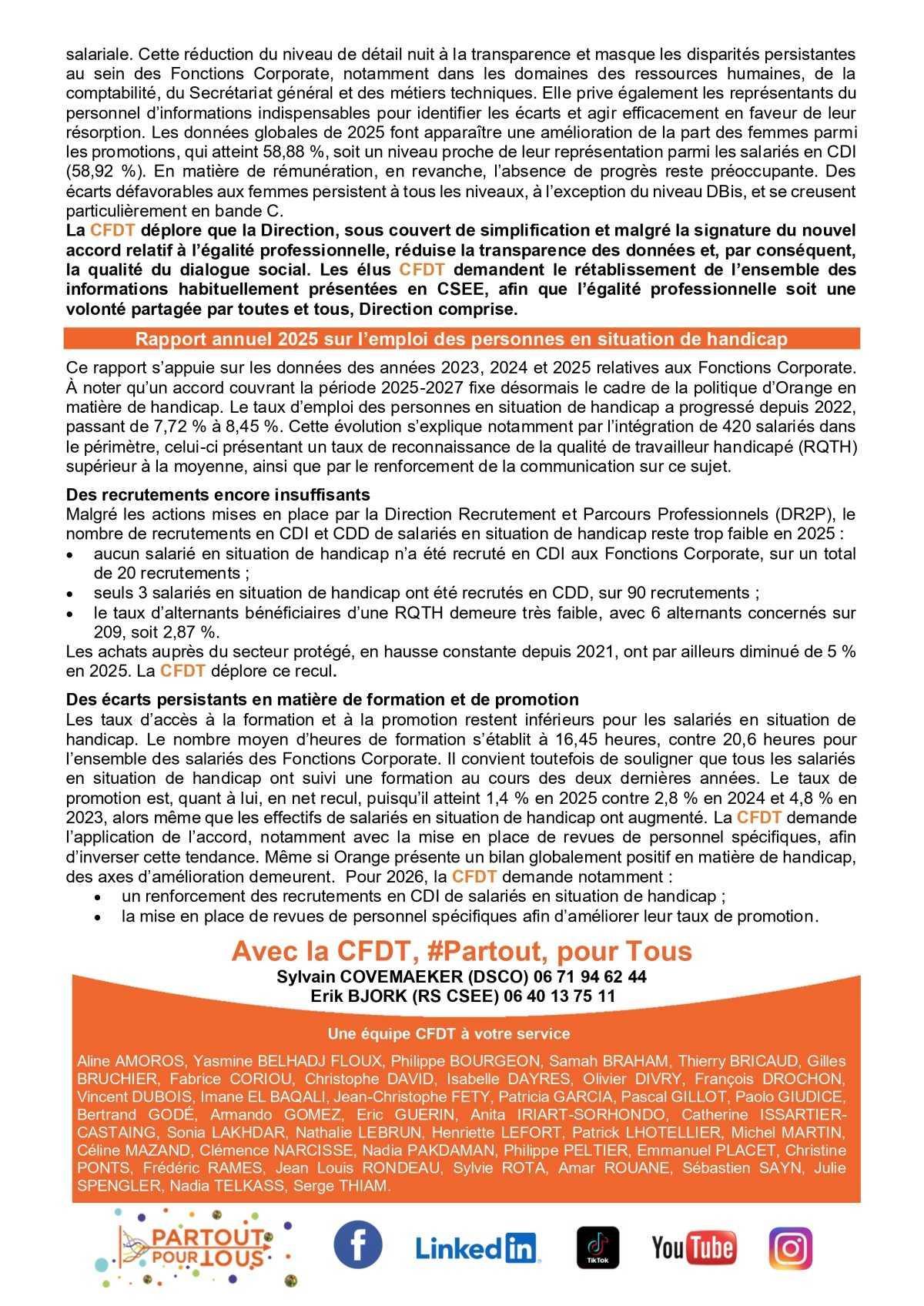 FLASH INFO CSE FONCTIONS CORPORATE