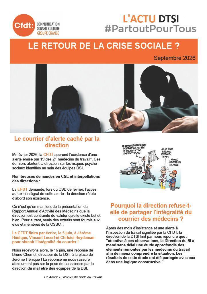 Direction du système d’information (DSI) : le retour de la crise sociale?