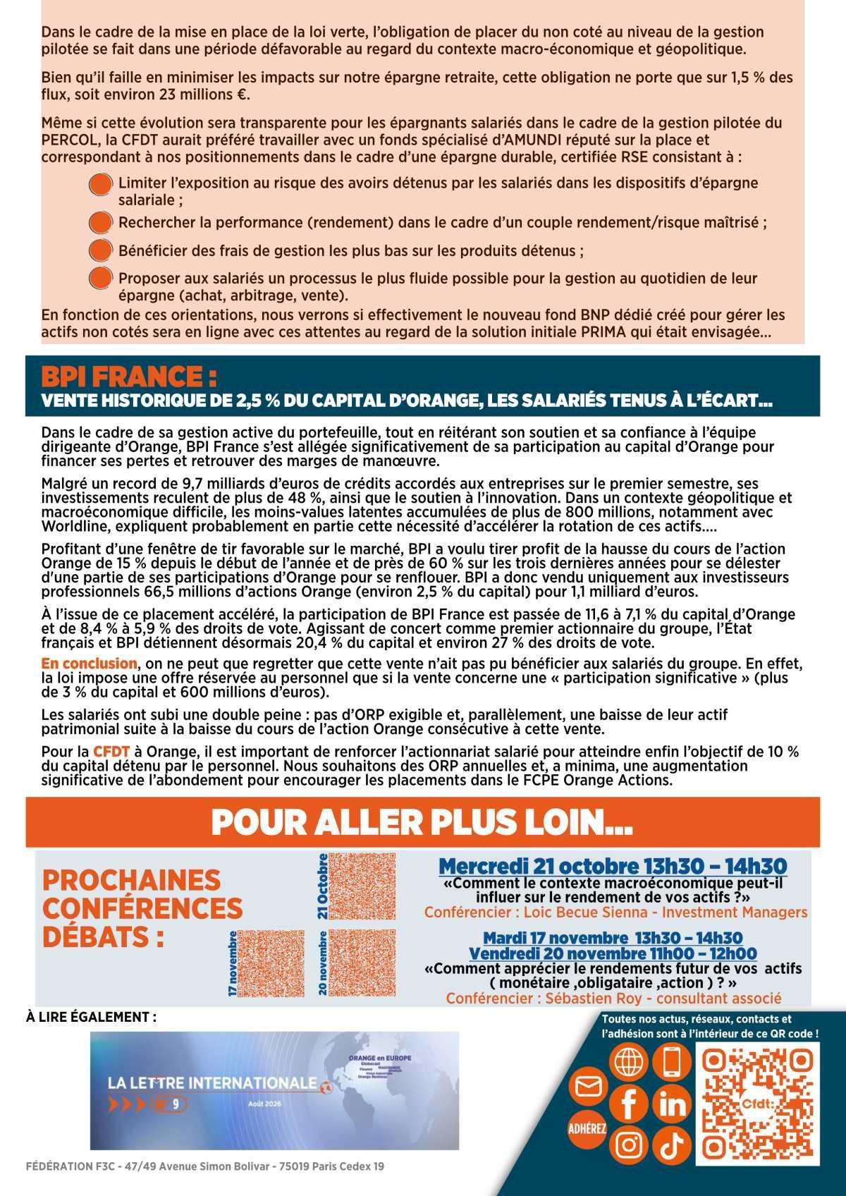 LA LETTRE DE L’ÉPARGNE N°48