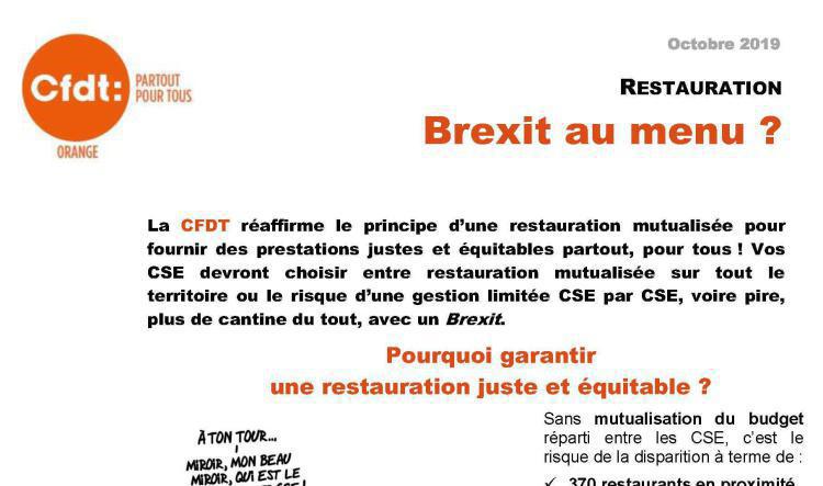 Restauration et solidarité en danger !