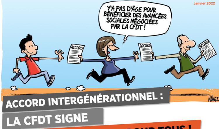 Accord Intergénérationnel : la CFDT signe un accord vraiment pour tous !