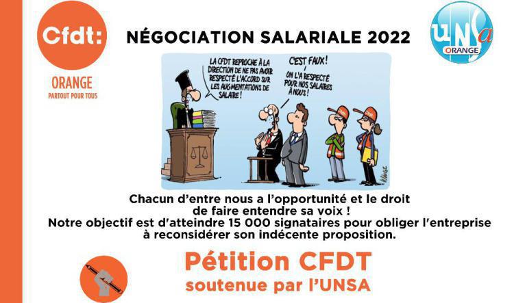 Négociation salariale 2022 : PETITION