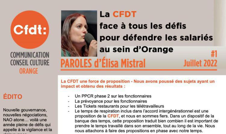 Paroles d'Elisa Mistral - Juillet 2022 - #N°1