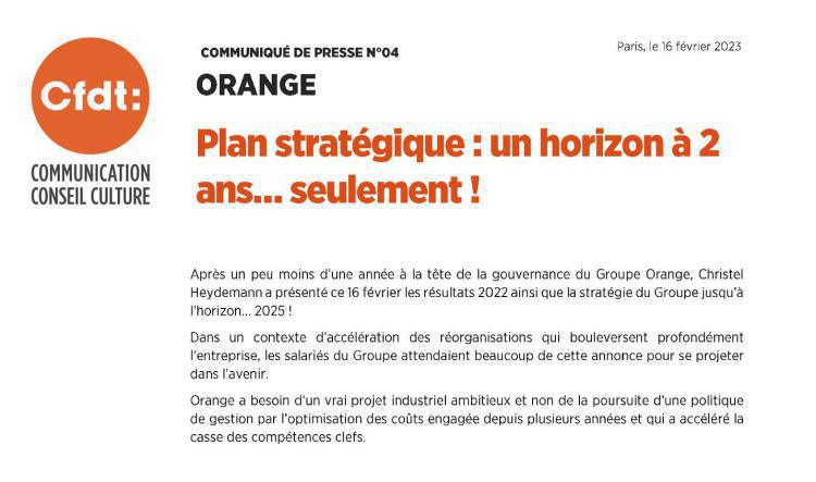 Communiqué de presse - Paris, le 16 février 2023