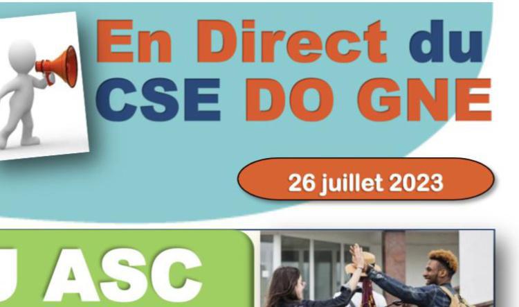 En Direct du CSE DOGNE Juillet 2023