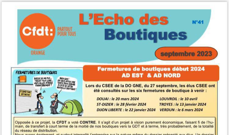 L'Echo des Boutiques (Septembre 2023)