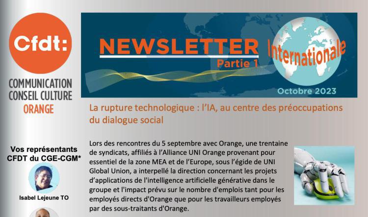 Newsletter Internationale - Partie 1