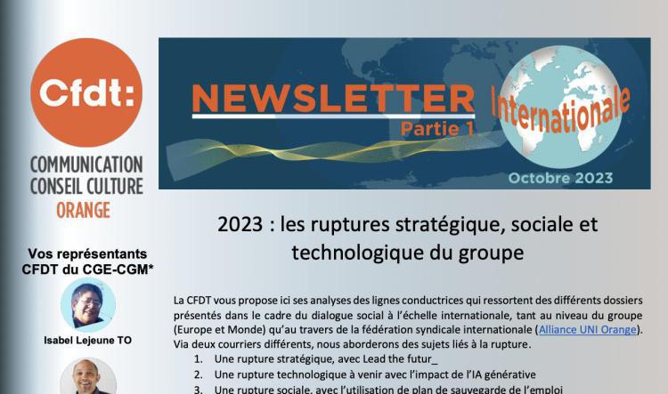 Lettre Internationale - Partie 1 - Nov. 2023