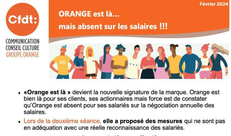 NAO : ORANGE est là… mais absent sur les salaires !!!