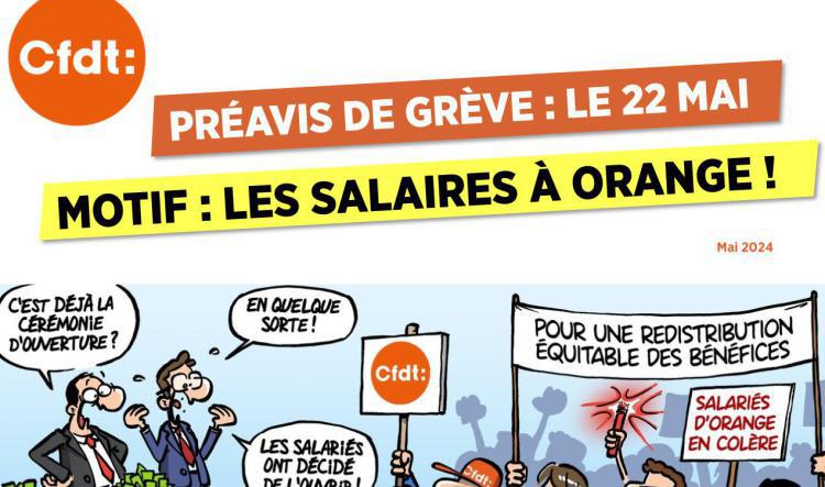 Préavis de grève : le 22 mai 2024