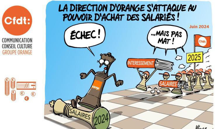 Juin 2024 - La direction d'Orange s'attaque au pouvoir d'achat des salariés !