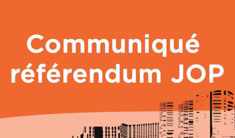 Communiqué Référendum JOP - Juin 2024