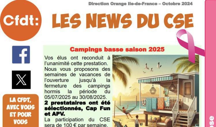 Les news du CSE - Octobre 2024