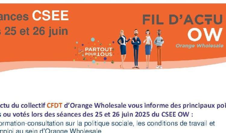 Fil d'actu du CSEE OW - Juin 2025