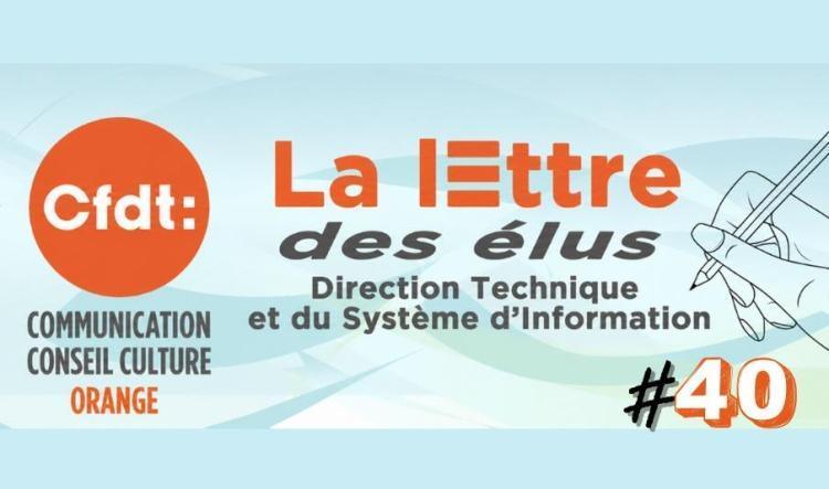 La lettre des élus DTSI #40 – Réorchestration… On connait la musique !