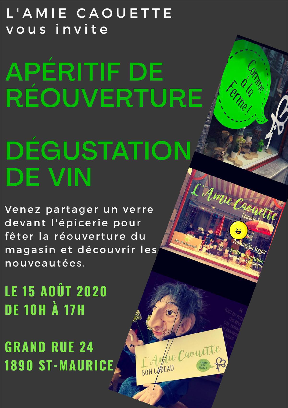 Wiedereröffnungs-Aperitif - L'Amie caouette Wiedereröffnungs-Aperitif - L'Amie caouette