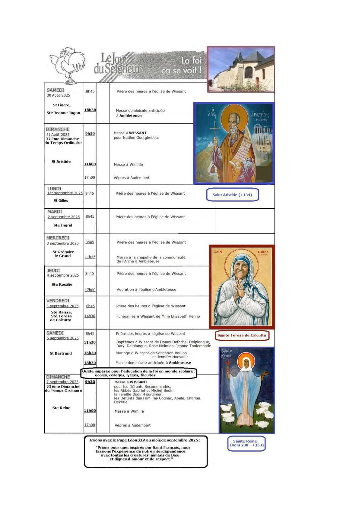 Eglise - messes Eglise - messes