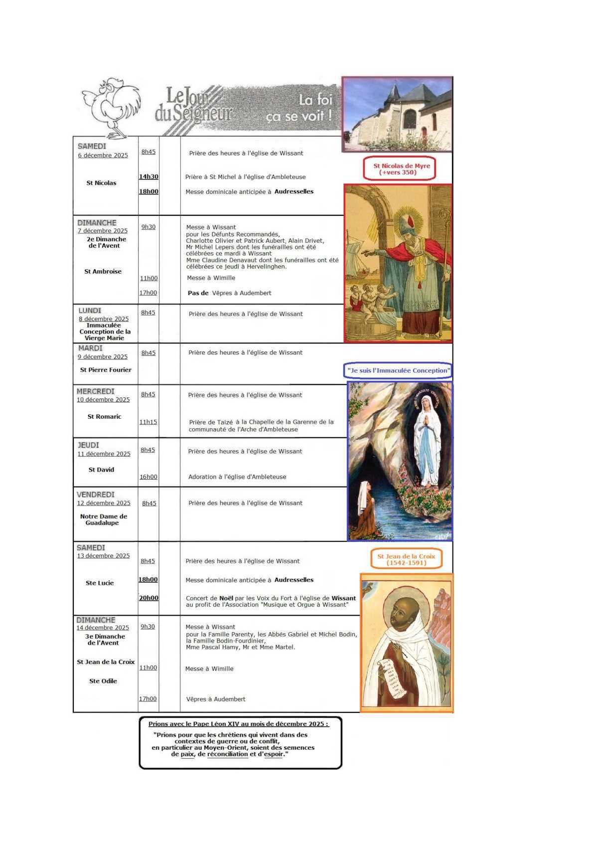 Eglise - messes Eglise - messes