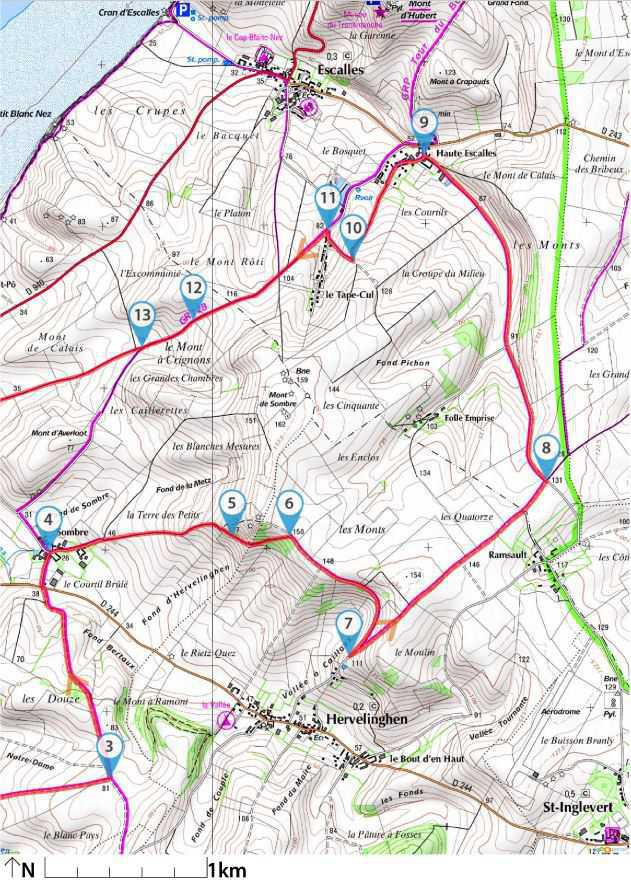 Sentier du Cap Blanc-Nez - Boucle au départ de Wissant Sentier du Cap Blanc-Nez - Boucle au départ de Wissant