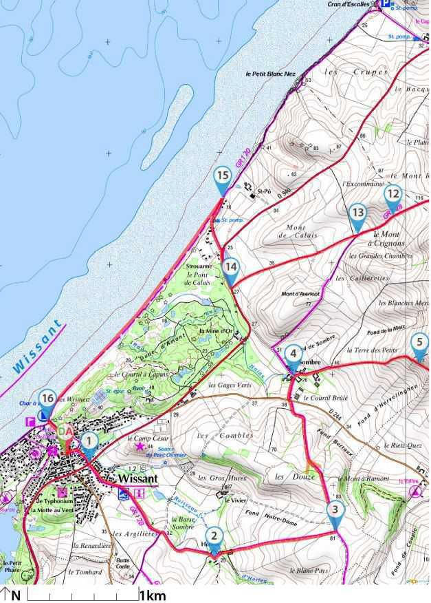 Sentier du Cap Blanc-Nez - Boucle au départ de Wissant Sentier du Cap Blanc-Nez - Boucle au départ de Wissant