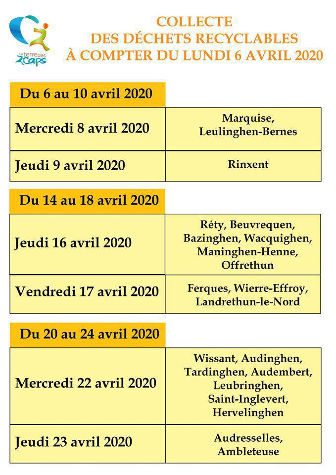 Collecte des déchets recyclables pendant le confinement Collecte des déchets recyclables pendant le confinement