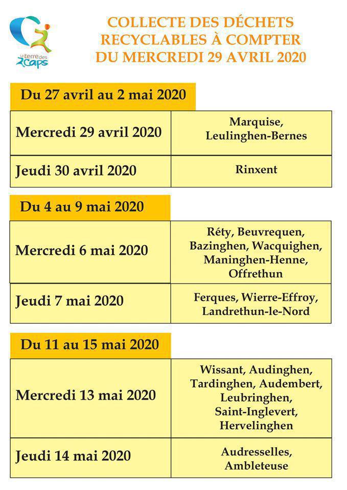 Collecte des déchets recyclables pendant le confinement (suite) Collecte des déchets recyclables pendant le confinement (suite)