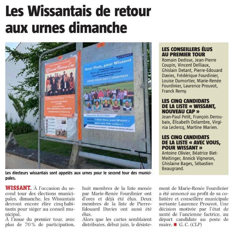Les Wissantais de retour aux urnes ce dimanche Les Wissantais de retour aux urnes ce dimanche